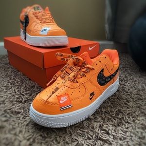 Orange Nike Air Force 1 “just do it’s”